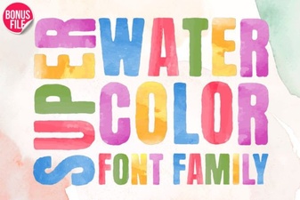 Inspire Your Projects with Super Watercolor Font