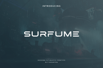Surfume Font: Versatile Wave-Inspired Typography