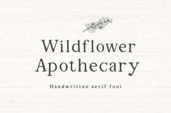 Crafting with the Wildflower Apothecary Font